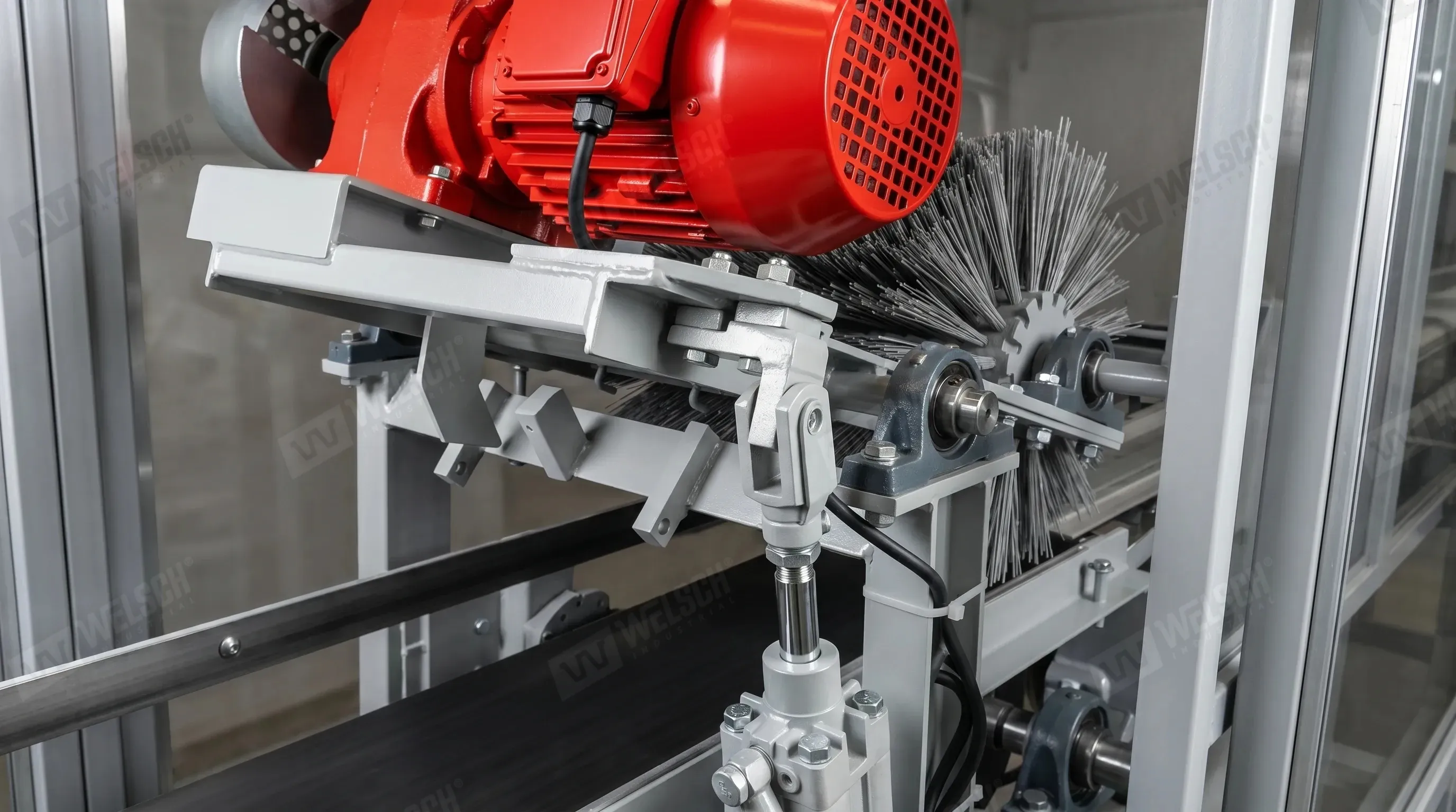 Pallet Surface Brush Cleaning Station